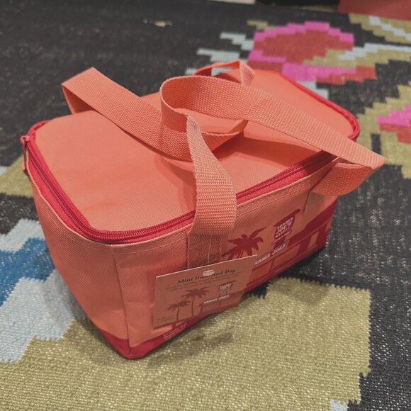 TRADER JOE's 2025 Mini Insulated Reusable Tote Bag, Peach/Coral - Picture 13 of 16